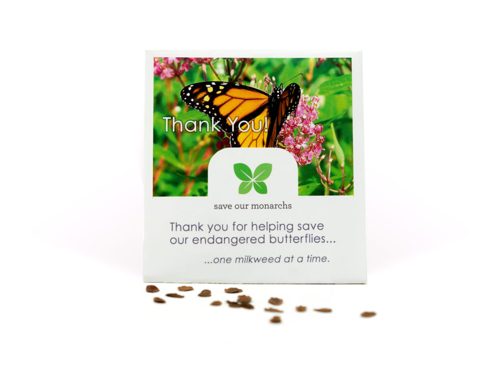 save our monarchs milkweed seeds