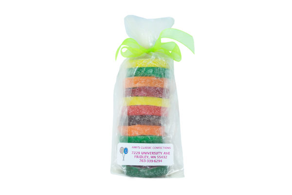 bag of Amy's Classic Confections candy fruit slices