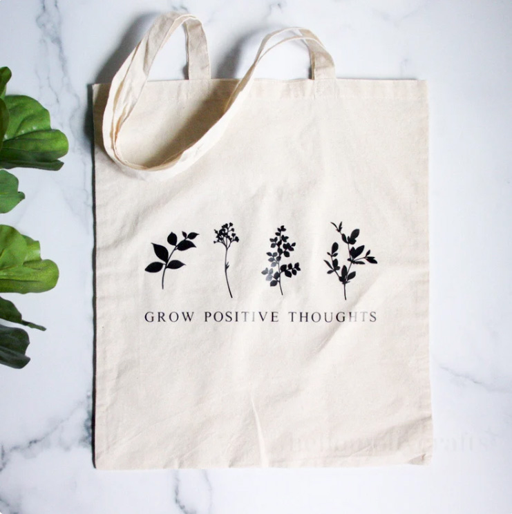 100% cotton canvas bag from Molly Co that is eco-friendly and perfect for groceries and more.