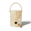 Log fire starter kit on white background.