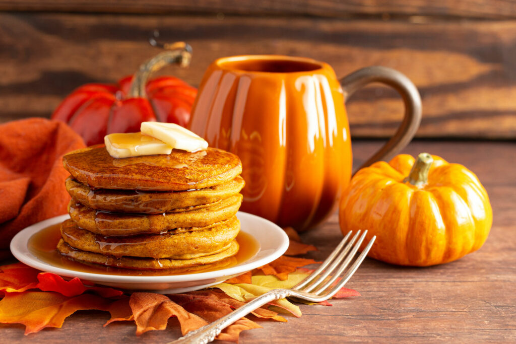 Homestead Mills pumpkin pancake mix.