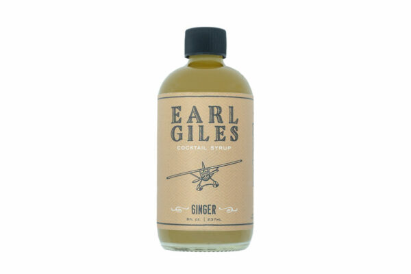 Earl Giles Ginger Cocktail Syrup on white background
