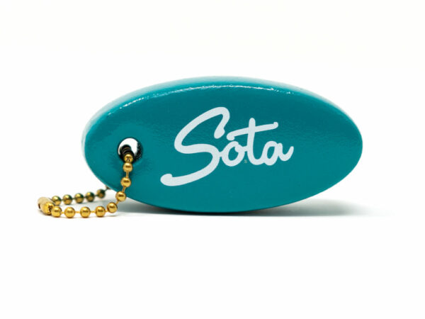 Sota Floaty Keychain from Soda Clothing Co. on white background