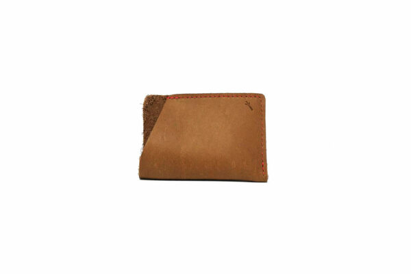 Leather Credit Card Sleeve from TwigMinn on white background.