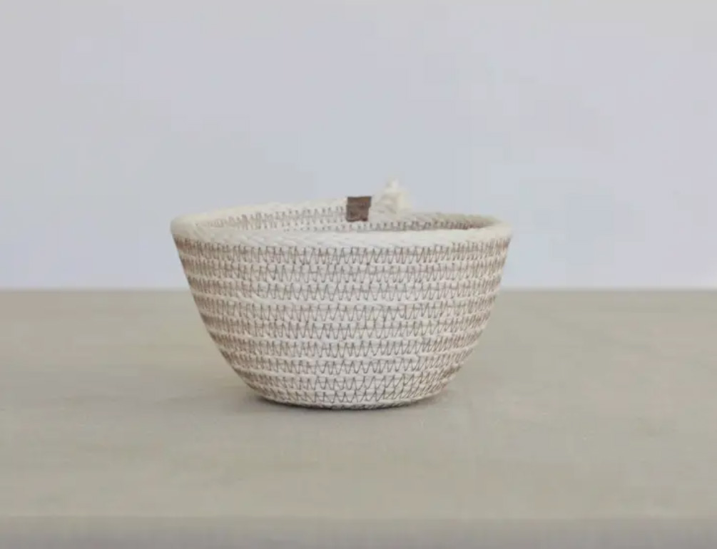 Cotton ball basket.