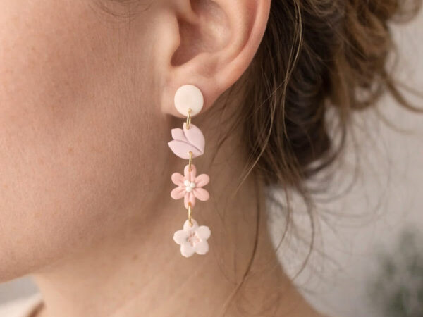 Spring Floral Dangles Earrings